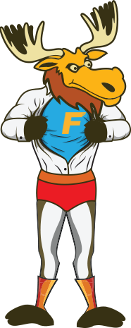 Fast Moose Mascot